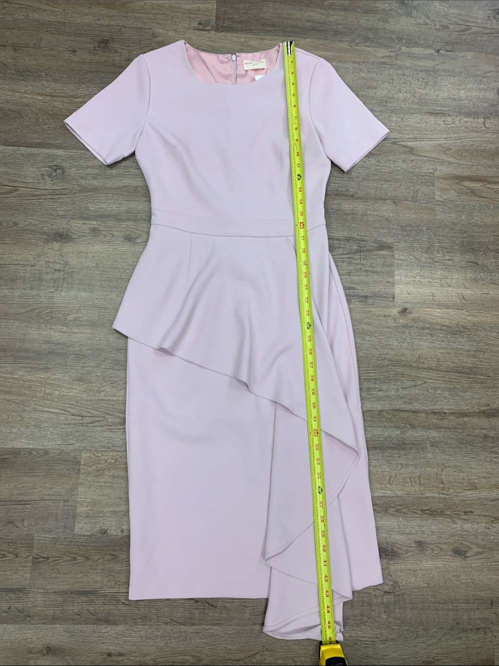 Rachel Parcell Soft Lilac Asymmetrical Peplum Midi Dress Size Small